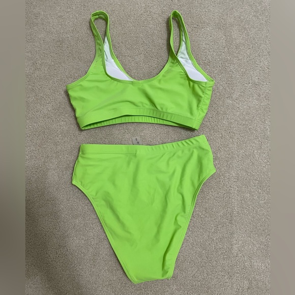 Lime green high rise bikini - Picture 4 of 4